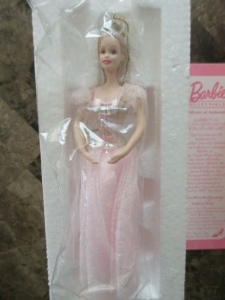 Sugar Plum Fairy Barbie Nutcracker Porcelain Avon Ornament Christmas 1997 2