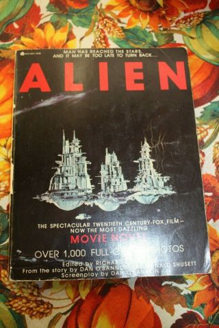 Alien - Movie Novel - Over 1000 Full - Cover Photos - Richard J.  Anobile - Rare