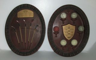 Golf Wood 2 Plaques Giny Inc Antique Golf Clubs And The History Of The Golf Ball