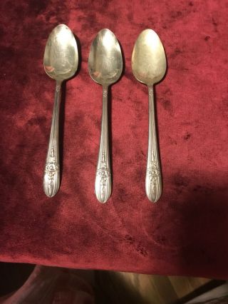 Wm Rogers Mfg Co Extra Plate Rogers Triumph 1941 Dinner Spoons