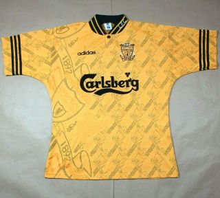 Liverpool 1994 1996 3rd Shirt Ultra Rare Carlsberg Adidas (m) 38 " /40 "