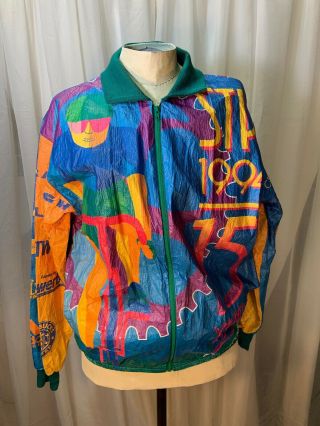 Vintage Bicycle Jacket Stp Seattle To Portland Race 1994 Rare Collectible