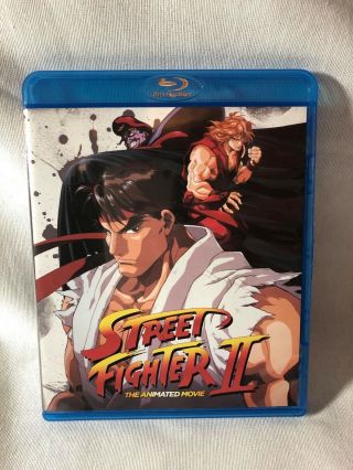Rare Street Fighter Ii 2 Animated Movie Collector Edition Blu Ray W/ Slipcover