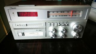 Vintage Rhapsody Alarm Clock Radio,  Antique,  Digital Clock,  Cassette Player