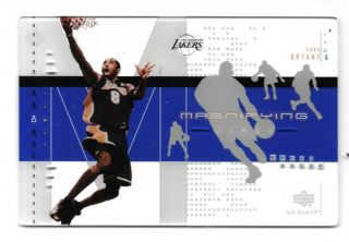 2002 - 03 Ud Glass Basketball Kobe Bryant “rare” Oversize Magnifying Glass Sp