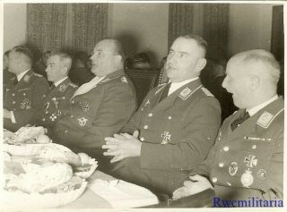 Port.  Photo: Rare Luftwaffe Field Marshal Hugo Sperrle W/ Ranking Officers
