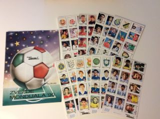 Panini Like Italia 90 World Cup 1990 Album,  Stickers Set Rare Version