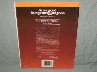 AD&D 1st Edition Adventure Module - UK6 ALL THAT GLITTERS.  (RARE and EXC, ) 3