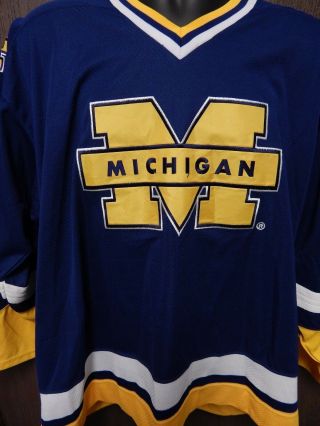 Michigan University Starter Ice Hockey Jersey Size X - Large Wolverines Rare