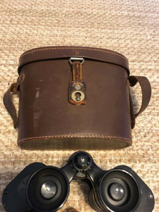 Rare Vintage Carl Zeiss Jena 6x24 Sportur Binoculars With Leather Strap / Case 3