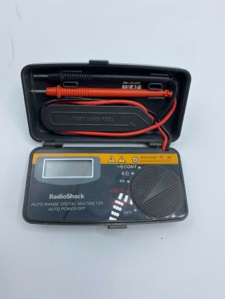 Radio Shack 22 - 802 Pocket Size Auto - Ranging LCD Digital Multimeter 10MΩ 3