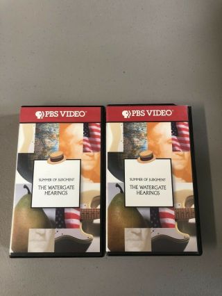 Pbs Summer Of Judgment The Watergate Hearings Vhs Tape Set Htf Rare Documentary
