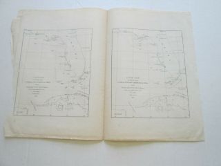 (1) 1862 U.  S.  Coast Survey Chart: " Diurnal & Semi - Diurnal Tide Lines " Florida