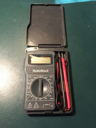 Vintage Radio Shack 22 - 182 15 Range Digital Pocket Multimeter