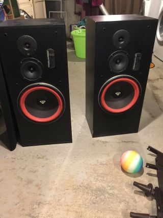 Set Of Rare Cerwin Vega Ls - 12 3 - Way Floor Speakers Pair