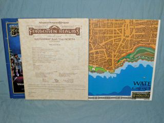 Forgotten Realms 1st Ed - FR1 WATERDEEP AND THE NORTH (RARE with MAP and EXC, ) 2