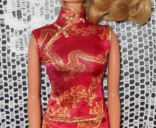 Vintage " Festivals Of The World Barbie Chinese " Year,  Doll Dress Mattel