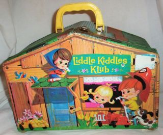 Rare Vintage (c) 1965 Mattel Inc.  Liddle Kiddles Klub Carrying Case For Dolls And