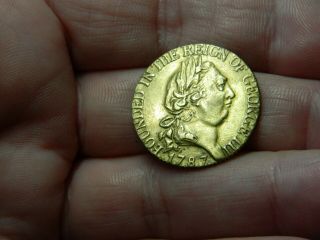 Un Researched Vintage Bronze Gaming Token Gambling Coin Metal Detecting Detector