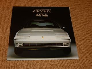 Very Rare 1985 Ferrari 412i Factory Oem Sales Brochure Print 354/85 5m/2/85