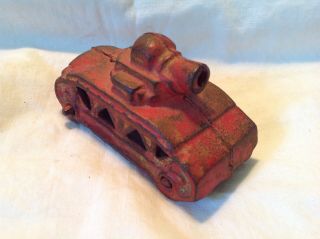 Antique Arcade Hubley Kenton 4 " Cast Iron Military Army Tank
