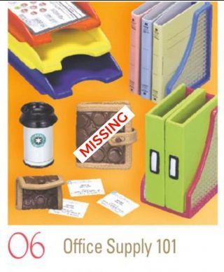 RARE Re - Ment (Rement) Girls in the City 6 Office Supply 101 2