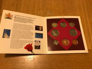 1993 Royal Coin Set Brilliant Unc Including 92/92 Eec Very Rare Fifty Pence