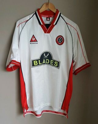 Rare Sheffield United Away 90s Football Shirt 1999/00 Le Coq Sportif Blades 42