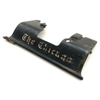 CHICAGO No.  1 TYPEWRITER TOP PLATE Antique Schreibmaschine Machine a Ecrire Part 2