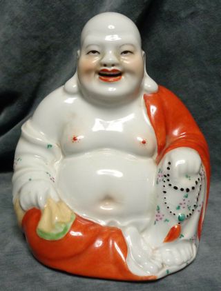Cina (china) : Old Chinese Porcelain Buddha Figurine