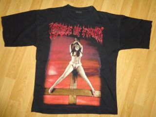 T Shirt Cradle Of Filth " Desire Me Like Satan " Vintage 1997 Very Rare