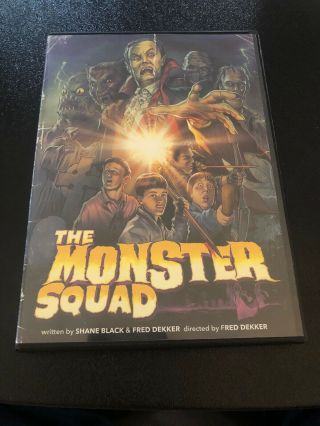 The Monster Squad Dvd 1987 Widescreen Pg - 13 Dracula Mummy Frankenstein Oop Rare