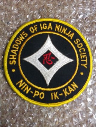 Rare Shadows Of Iga Ninja Society Patch - Ninpo Ikkan - Ninjutsu Bujinkan Hayes
