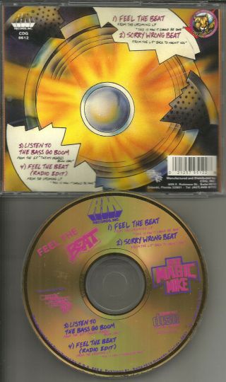 Dj Magic Mike Feel The Beat W/rare Radio Edit Gold Disc Sampler Limitd Cd Single