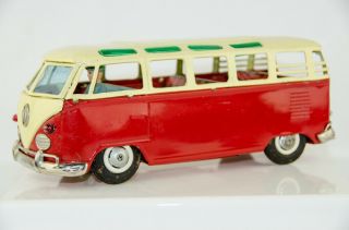Rare Vintage Bandai 11 " Japan Tin Battery Operated Volkswagen Vw Bus