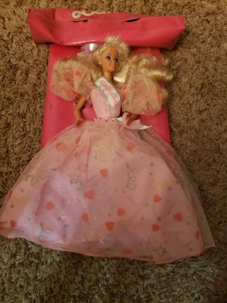 Barbie Doll Happy Birthday 7913 - 1990 Mattel Special Edition Pink Gown Barbie