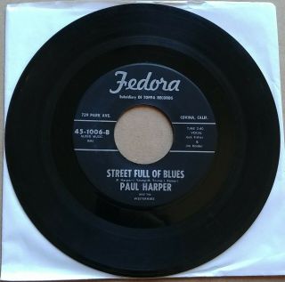 Paul Harper High Heels And No Soul 45 7 " Obscure Rare Country Fedora Records