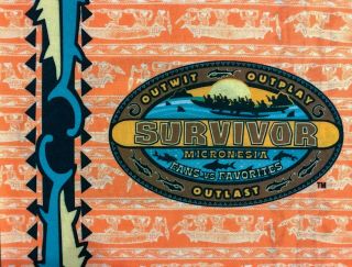 SURVIVOR BUFF - Season 16 Micronesia - Airai orange tribe buff - RARE - CBS 2