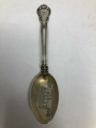 Gorham Sterling Silver Souvenir Spoon Masonic Temple Miles City Montana