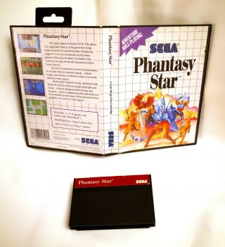 Rare Sega Mega Master System Phantasy Star Game Cartridge (1988)