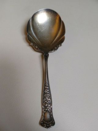 Antique Gorham Sterling Silver Serving Spoon,  Maryland Pattern Late 1800s,  59g