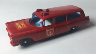Phantom Matchbox Lesney 64 Rare Custom Fire Chief Cadillac. 2