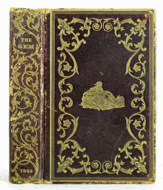 The Gem 1840 Antique Victorian Gift Book Token Of Friendship Christmas Leather