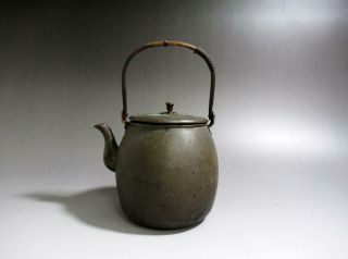 Japanese Old Copper Kettle/ Style/ Tea Ceremony/ 9454