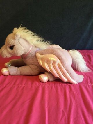 2005 Mattel Plush Barbie And The Magic Of Pegasus Large Stuffed Purple Horse 21 "