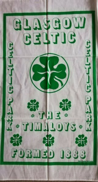Rare 1960/70s Celtic Fc Tea Towel (never Seen This One Before)