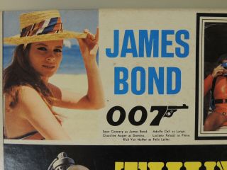 VTG 1965 James Bond 007 Milton Bradley Board Game Complete Thunderball 4547 Rare 2