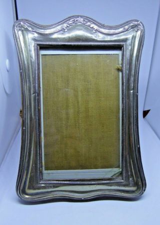 Antique G & C Ltd Hallmarked Silver Mounted Wooden Picture Photograph Frame