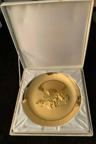 Lincoln Sterling Silver/Gold Plated Mother ' s Day Plate 2