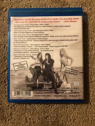 Faster Pussycat Kill Kill Blu - ray - Russ Meyer - OOP / Rare - Region A 2